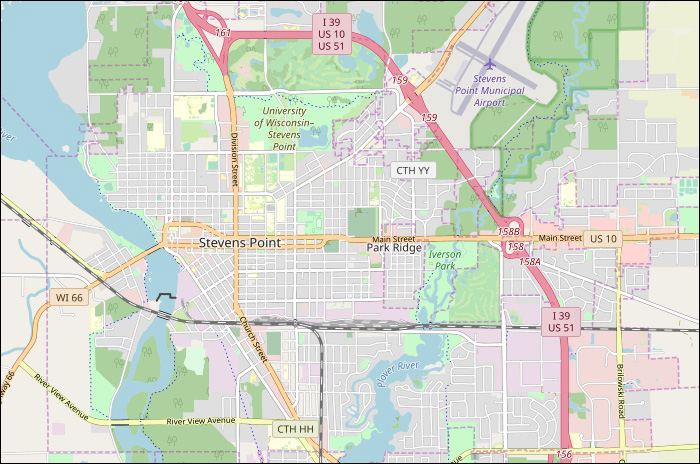 Stevens Point Map